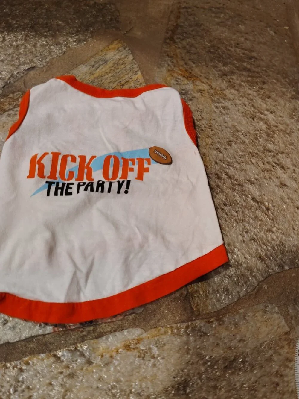 Kick Off The Party Football Dog Shirt Sleeveless Tank Top Pet Cat